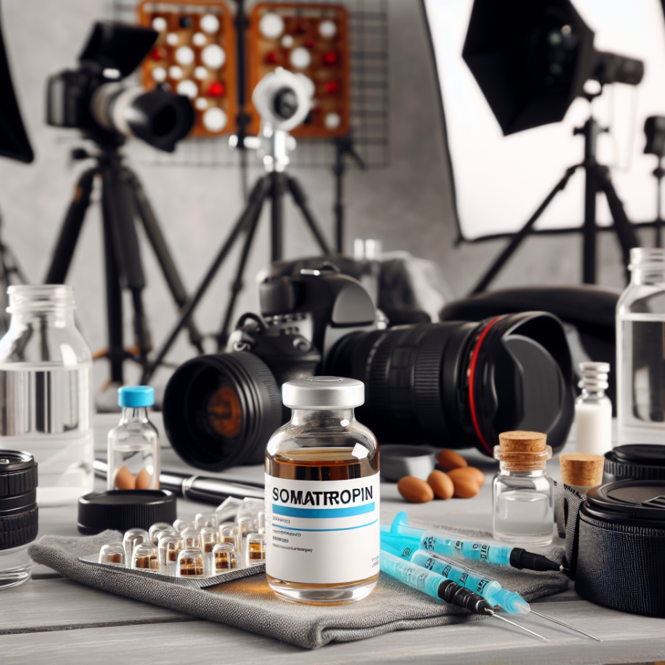 Somatropina en preparación para sesiones fotográficas