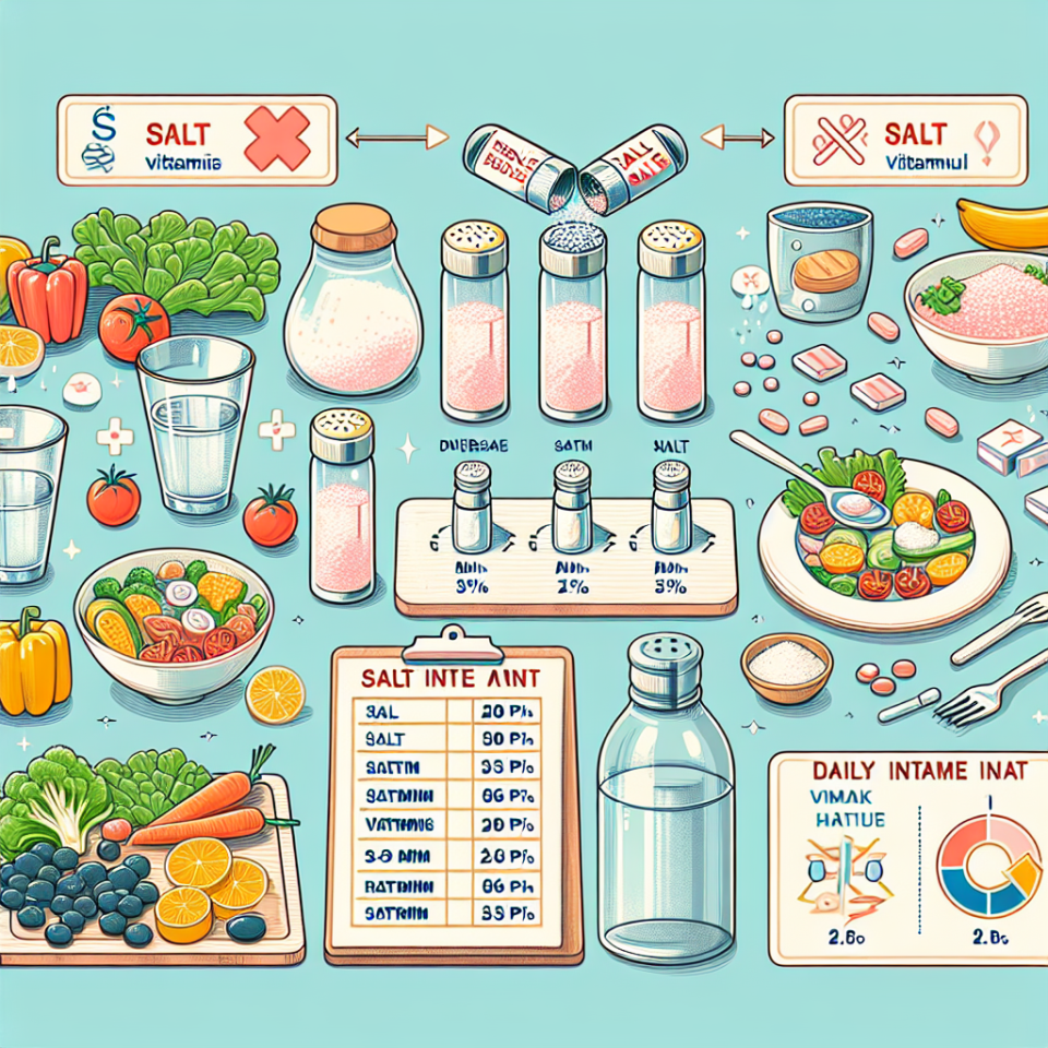 Cómo ajustar la ingesta de sal al usar Vitamines