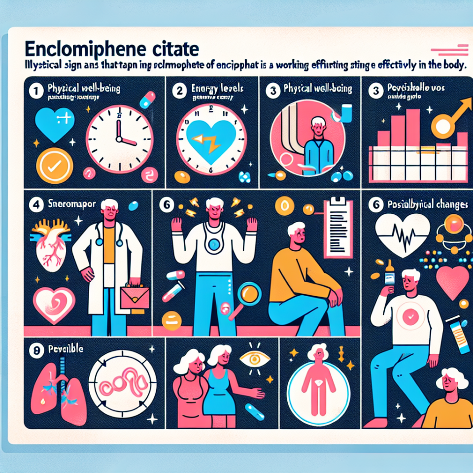 Señales físicas de que Enclomiphene citrate te está funcionando